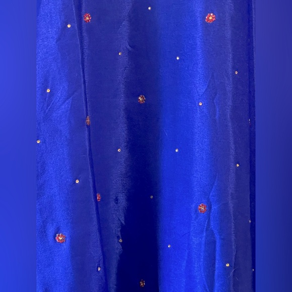 Salwar Indian outfit, Size 46/ possibly a 14-16 size, blue and pink - Picture 2 of 5